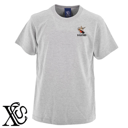 出目金6柄 刺繍 5.6oz 綿100% 半袖 Tシャツ メンズ レディース カットソー 大きいサイズあり【X-CLOTHES】オリジナル グッズ 刺繍 ワンポイント 雑貨【b 黒 紺 ブルー 赤 ワイン】【g 白 灰】 【9趣味料理-観賞魚】