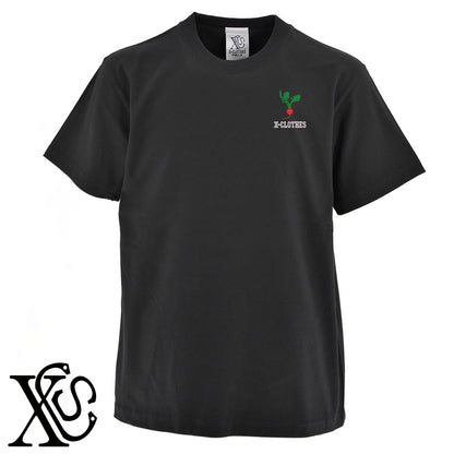 ラディッシュ2柄 刺繍 5.6oz 綿100% 半袖 Tシャツ メンズ レディース カットソー 大きいサイズあり【X-CLOTHES】オリジナル グッズ 刺繍 ワンポイント 雑貨【b 黒 紺 ブルー 赤 ワイン】【g 白 灰】 【9趣味料理-食べ物】