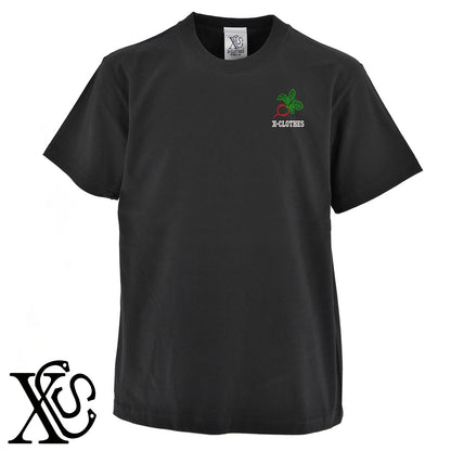 ラディッシュ3柄 刺繍 5.6oz 綿100% 半袖 Tシャツ メンズ レディース カットソー 大きいサイズあり【X-CLOTHES】オリジナル グッズ 刺繍 ワンポイント 雑貨【b 黒 紺 ブルー 赤 ワイン】【g 白 灰】 【9趣味料理-食べ物】