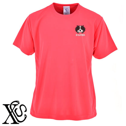 キャバリア2柄 刺繍 4.7oz 柔らかい肌触り ドライ 半袖 Tシャツ メンズ レディース カットソー 大きいサイズあり【X-CLOTHES】オリジナル グッズ 刺繍 ワンポイント 雑貨【b ブラック ネイビー コバルトブルー レッド ワインレッド】【g ホワイト ターコイズブルー】 【10犬猫図鑑-犬図鑑-A】