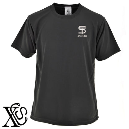 STロゴ2柄 刺繍 4.7oz 柔らかい肌触り ドライ 半袖 Tシャツ メンズ レディース カットソー 大きいサイズあり【X-CLOTHES】オリジナル グッズ 刺繍 ワンポイント 雑貨【b ブラック ネイビー コバルトブルー レッド ワインレッド】【g ホワイト ターコイズブルー】 【2植物ロゴ-文字ロゴ】