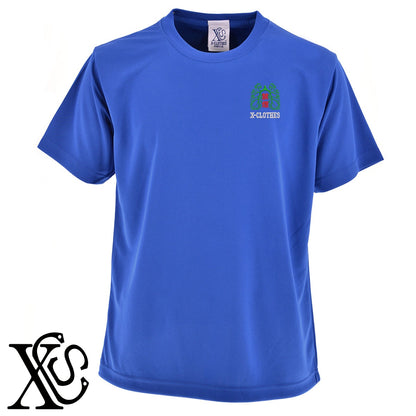 禁煙2柄 刺繍 4.7oz 柔らかい肌触り ドライ 半袖 Tシャツ メンズ レディース カットソー 大きいサイズあり【X-CLOTHES】オリジナル グッズ 刺繍 ワンポイント 雑貨【b ブラック ネイビー コバルトブルー レッド ワインレッド】【g ホワイト ターコイズブルー】 【7家紋お祝-ロゴ】