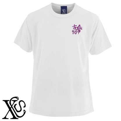 70古希2柄 刺繍 4.7oz 柔らかい肌触り ドライ 半袖 Tシャツ メンズ レディース カットソー 大きいサイズあり【X-CLOTHES】オリジナル グッズ 刺繍 ワンポイント 雑貨【b ブラック ネイビー コバルトブルー レッド ワインレッド】【g ホワイト ターコイズブルー】 【7家紋お祝-長寿祝い】