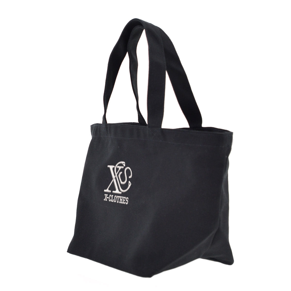 パンダ13柄 刺繍 キャンバス生地 ランチ ミニ トートバッグ レディース メンズ【X-CLOTHES】オリジナル グッズ 刺繍 ワンポイント 雑貨【b Black Camel】【g Natural Gray】 【6動物鳥魚-パンダ】