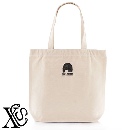 ボイキンスパニエル2柄 刺繍 キャンバス生地 A4 内ポケットあり トートバッグ メンズ レディース【X-CLOTHES】オリジナル グッズ 刺繍 ワンポイント 雑貨【b Black Camel】【g Natural Gray】 【10犬猫図鑑-犬図鑑-C】