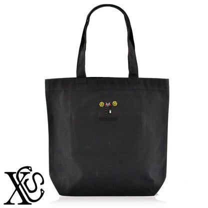 くまモン64柄 刺繍 キャンバス生地 A4 内ポケットあり トートバッグ メンズ レディース【X-CLOTHES】オリジナル グッズ 刺繍 ワンポイント 雑貨【b Black Camel】【g Natural Gray】 【4くまモン-A】